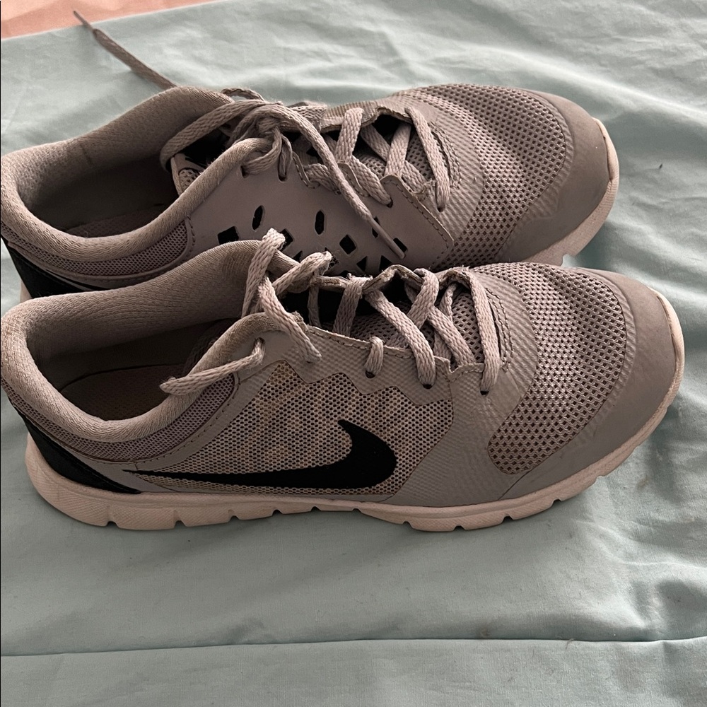 Nike Gray Mesh Running Shoes